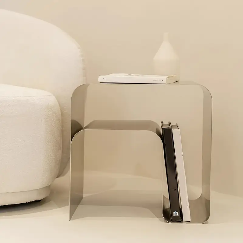 LineaSteel Side Table
